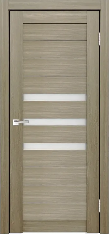 Межкомнатная дверь Легенда X-6 Тон Неаполь Остекление Сатинат белое